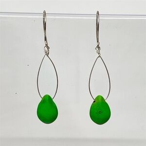 Hand Made Sterling silver turquoise earrings - GM366